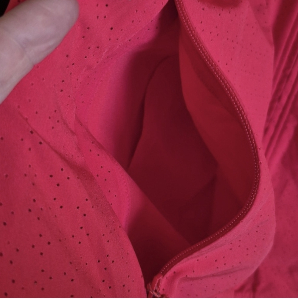 Lululemon Adapted State Perforated Track Jacket NWT Size 14 Red Glow - Picture 11 of 11